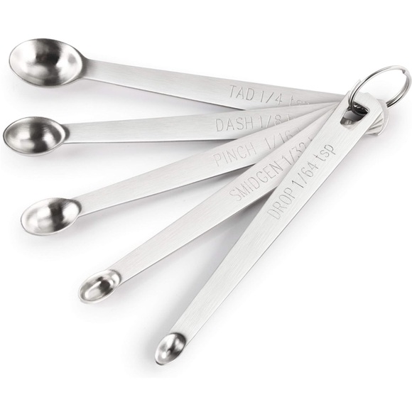 New Star Foodservice Stainless Steel Mini Measuring Spoons Set - Picture 1 of 9